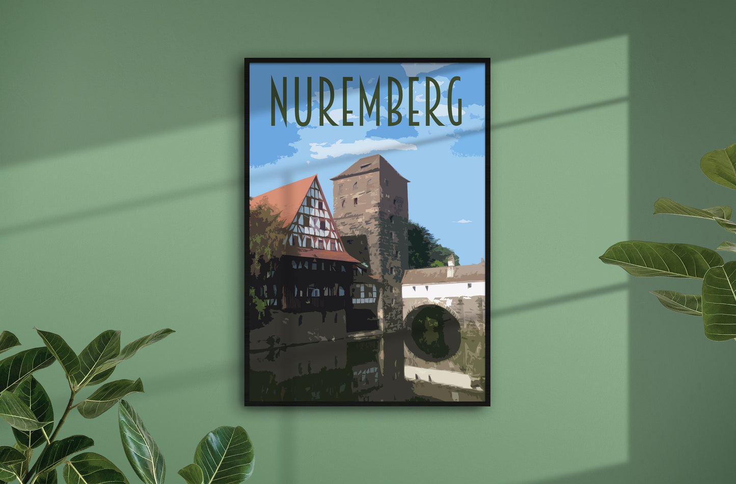 Nuremberg Travel Poster