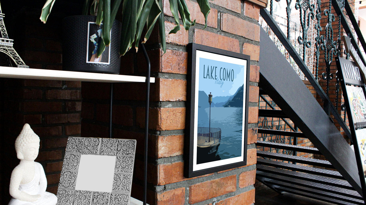 Lake Como Travel Poster