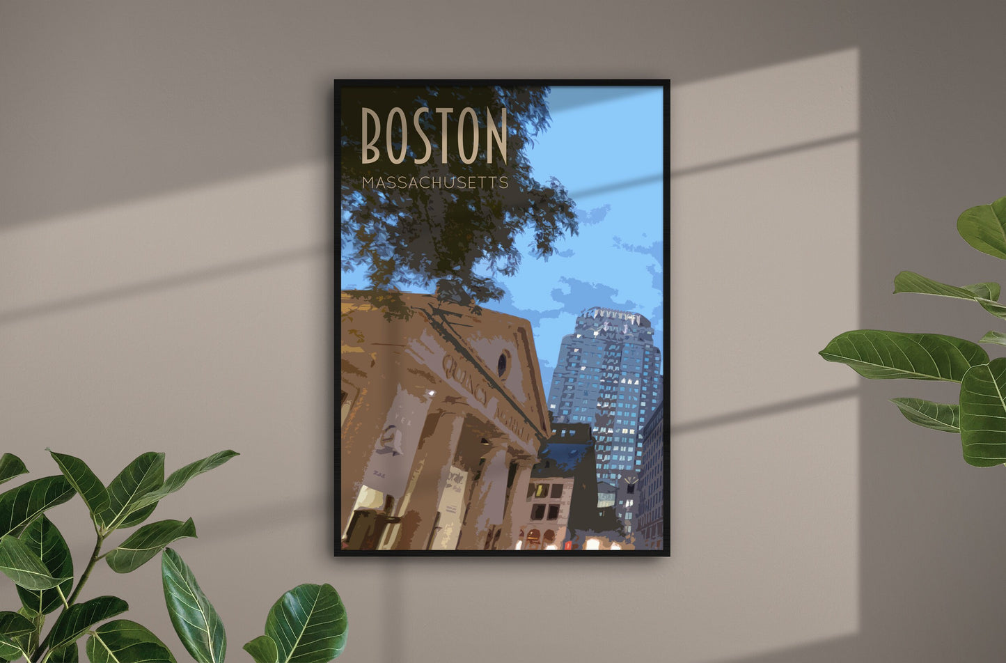 Boston Travel Poster