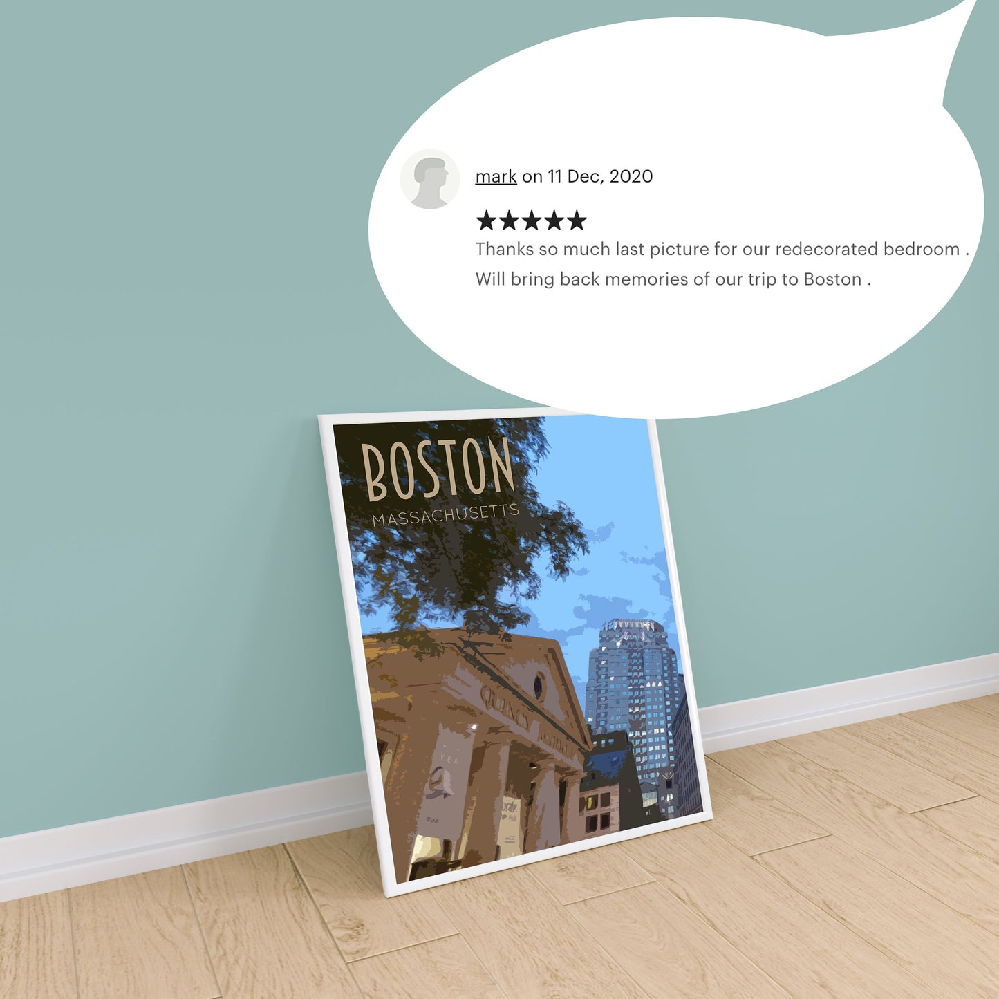 Boston Travel Poster