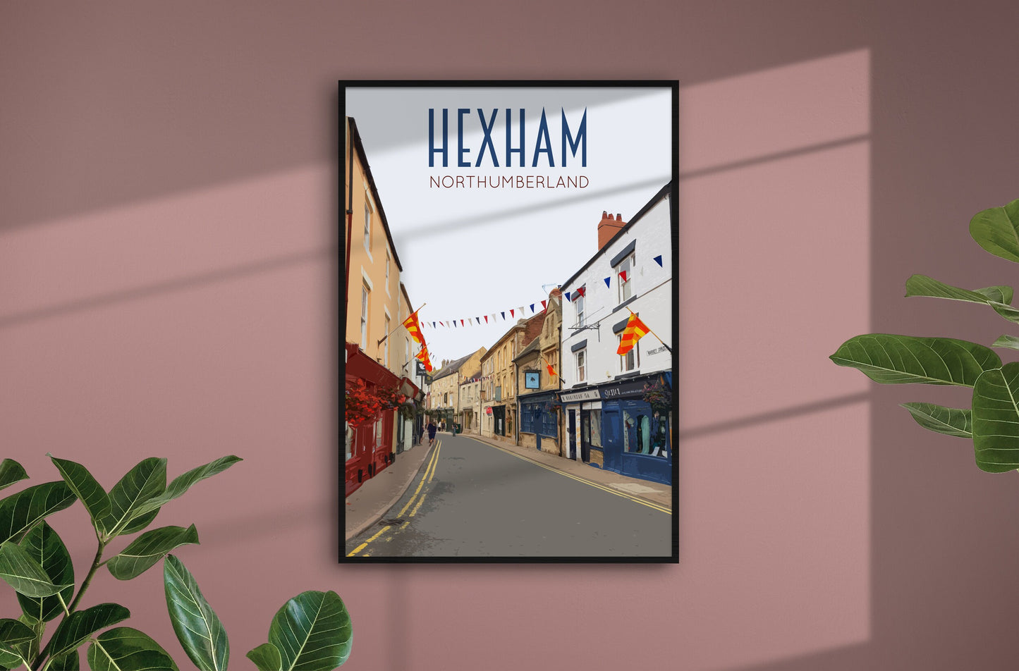 Hexham Travel Poster