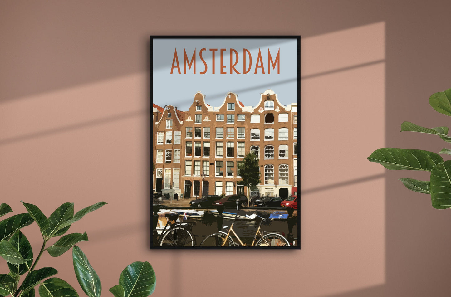 Amsterdam Travel Poster