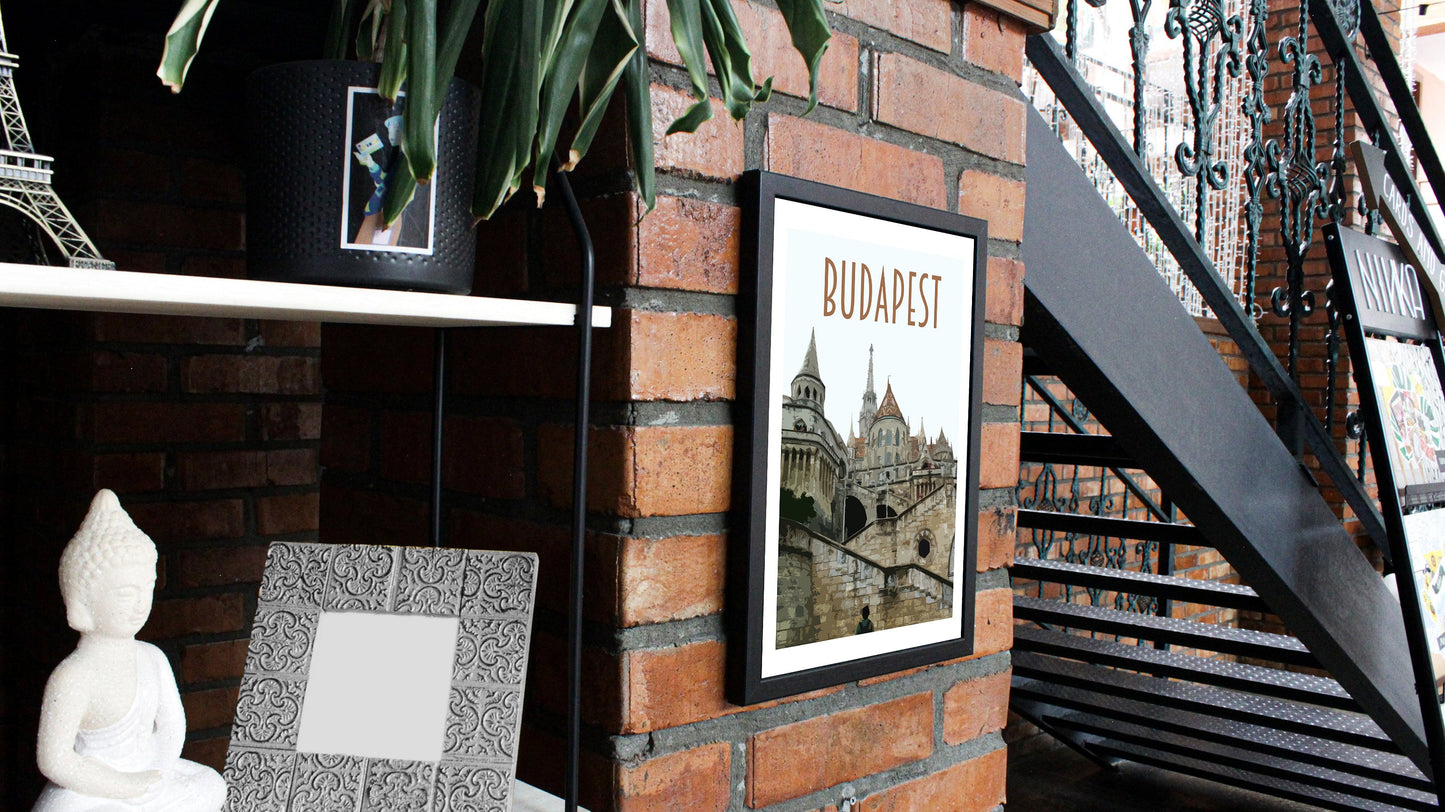 Budapest Travel Poster