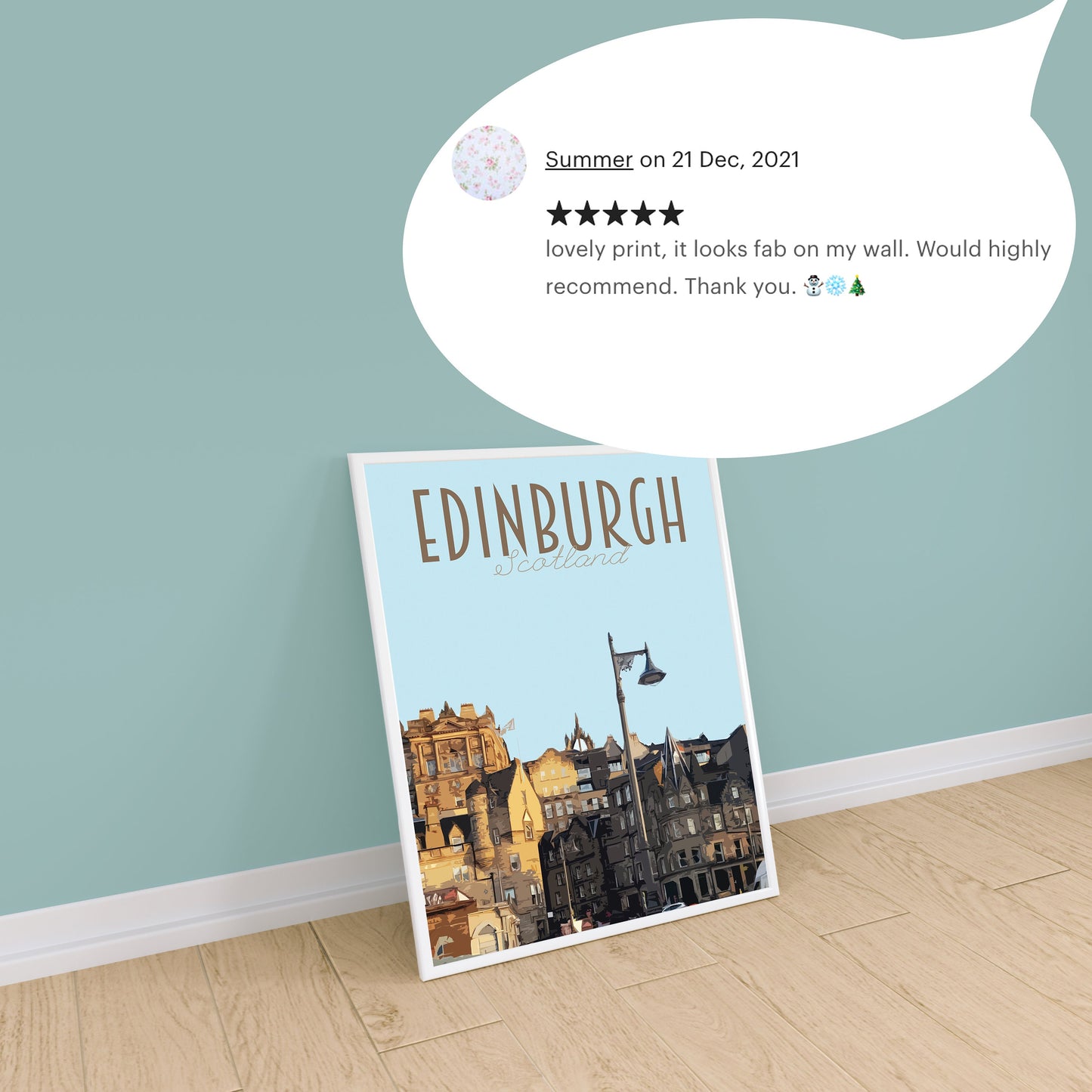 Edinburgh Travel Poster