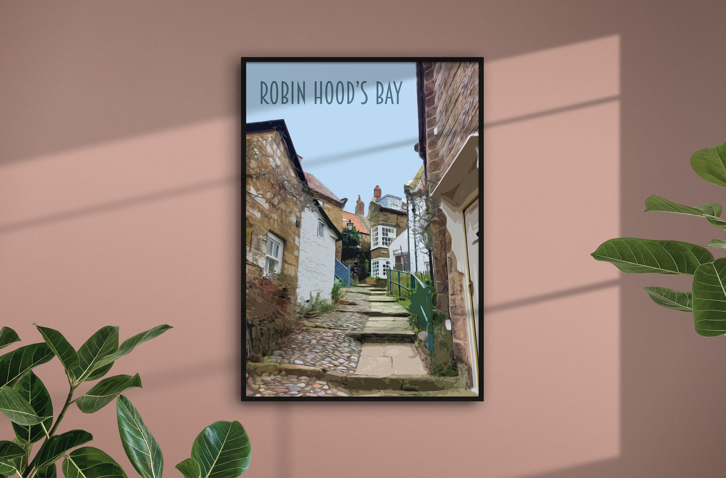 Robin Hood's Bay Travel Poster