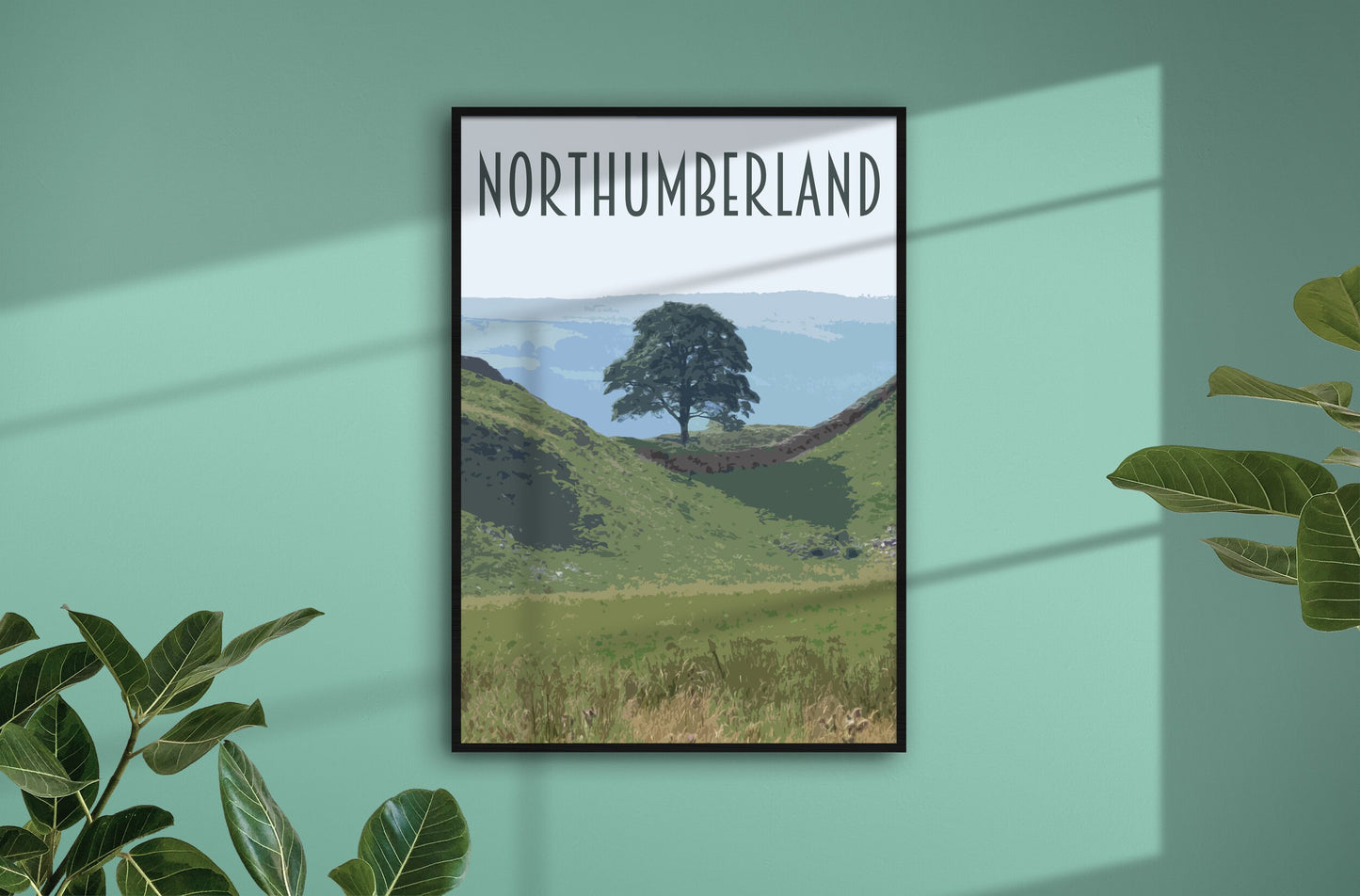 Northumberland Travel Poster