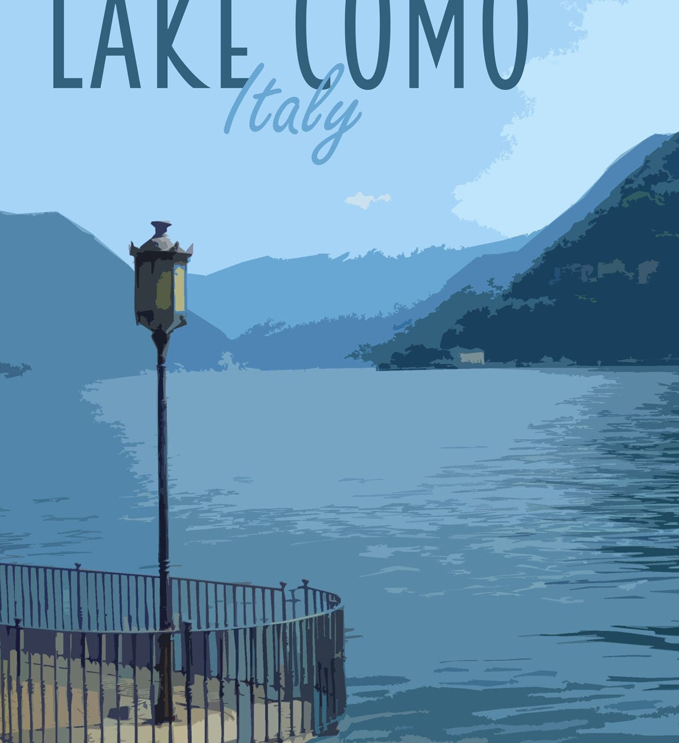 Lake Como Travel Poster