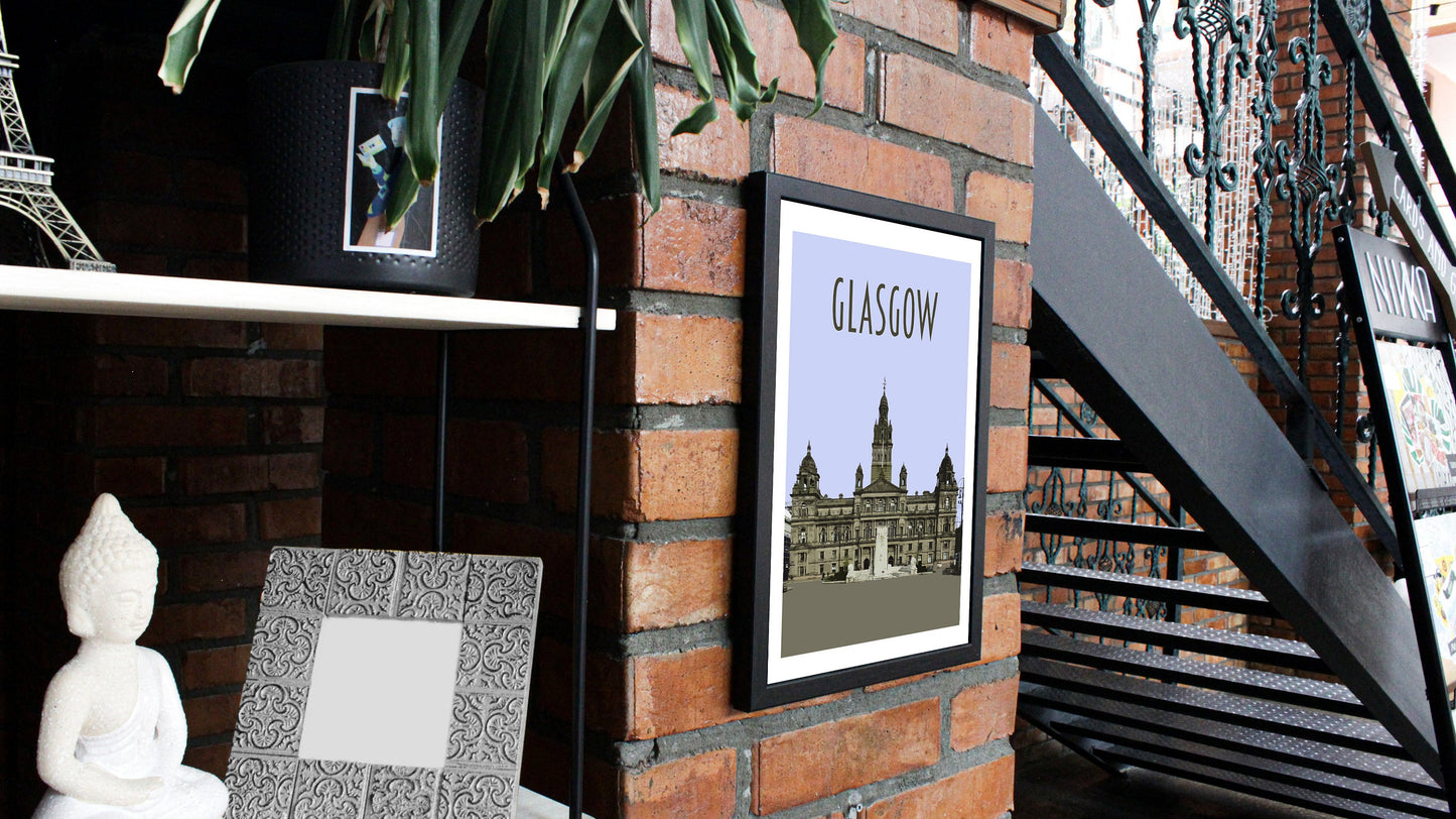 Glasgow Travel Poster