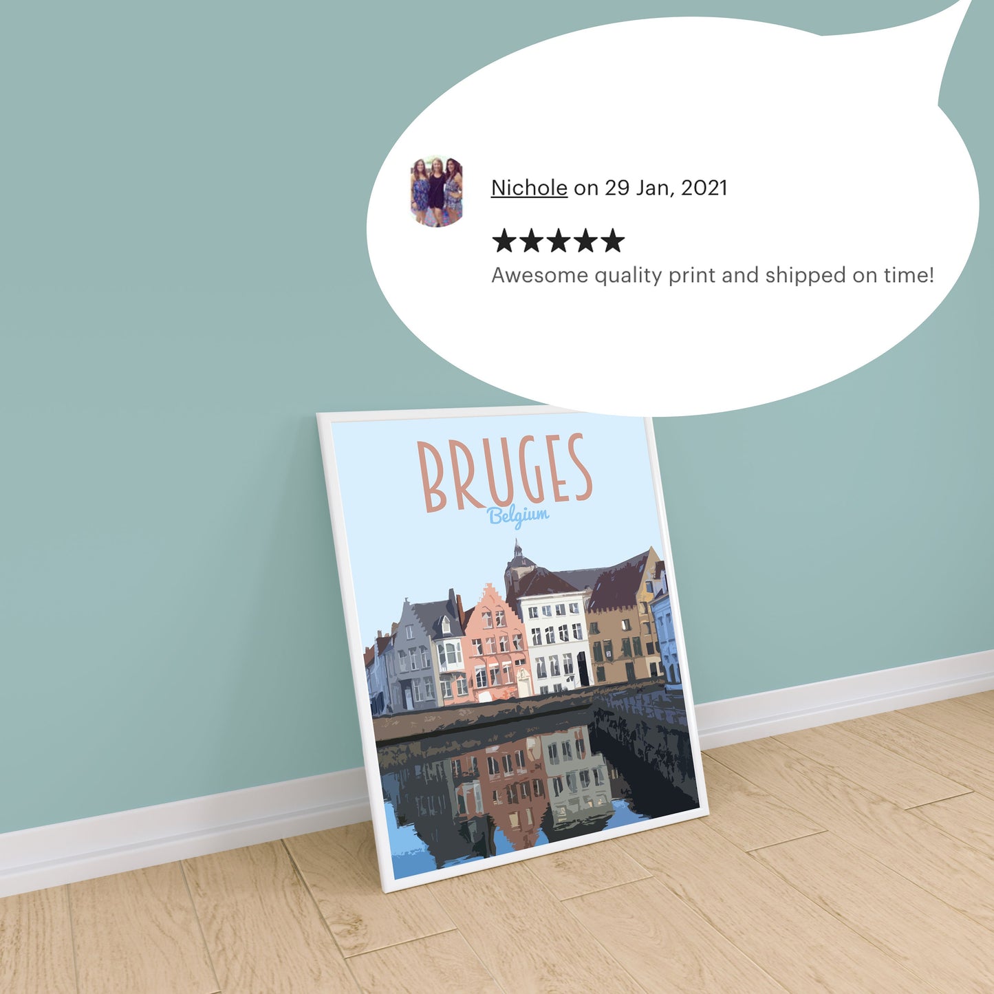 Bruges Travel Poster