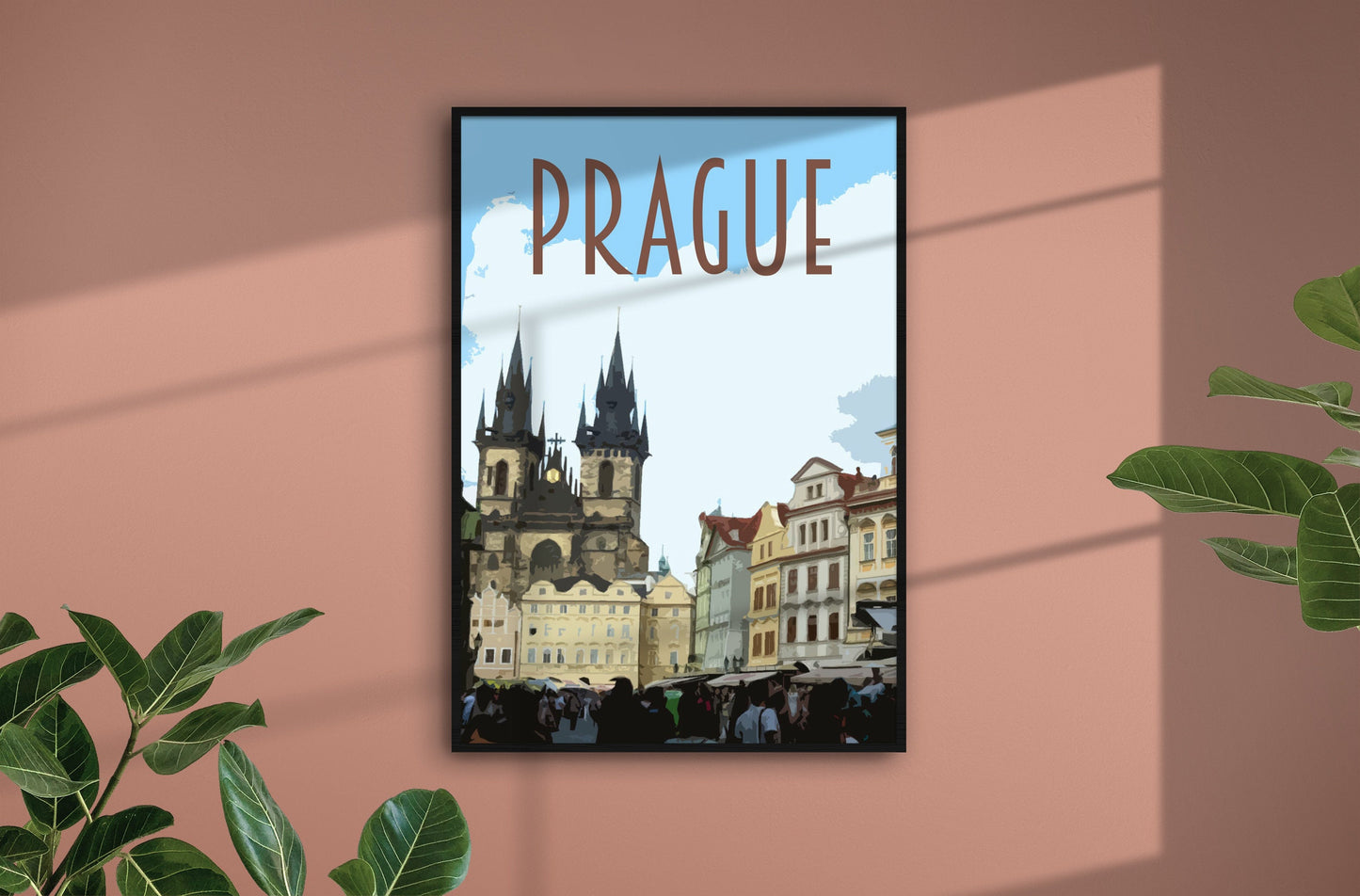 Prague Travel Poster