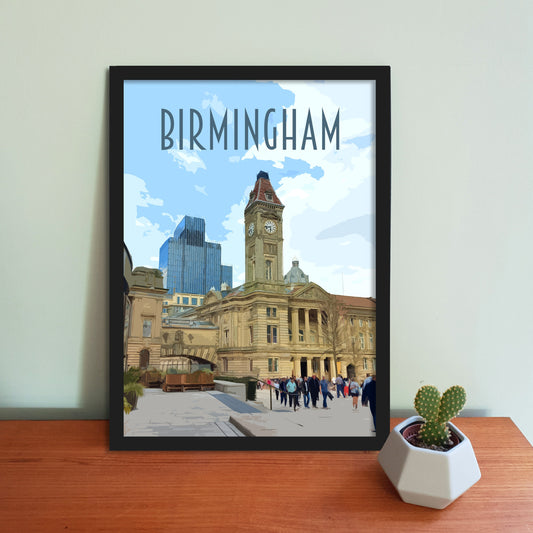 Birmingham Travel Poster