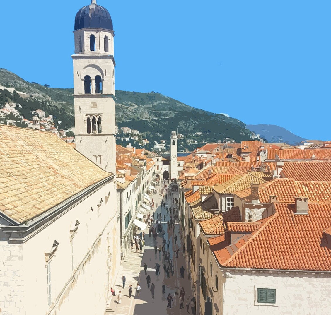 Dubrovnik Travel Poster