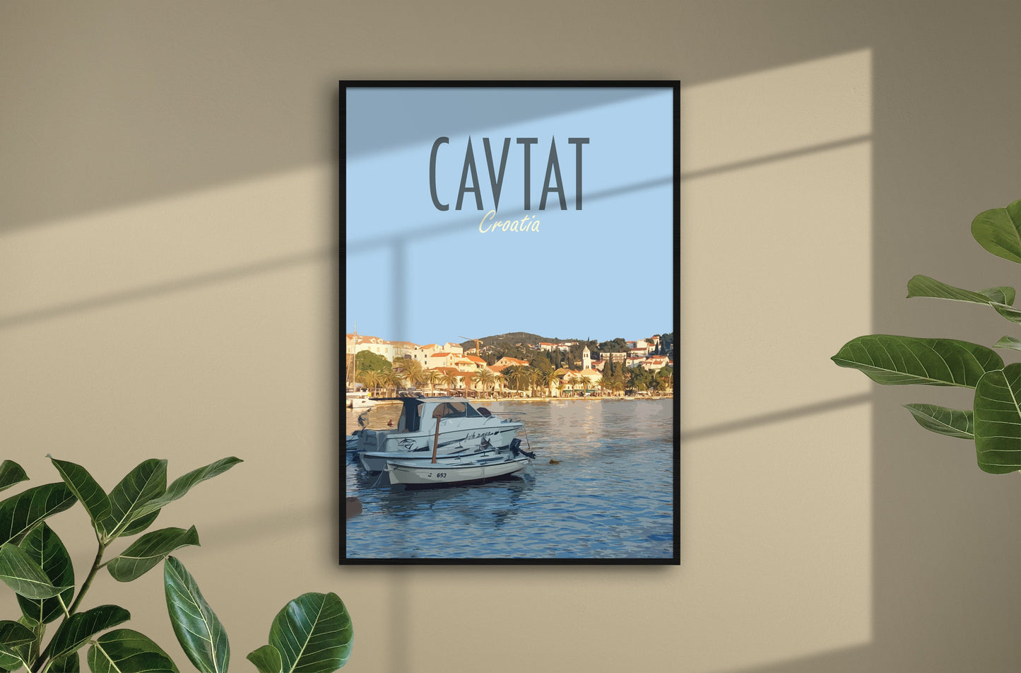 Cavtat Travel Poster