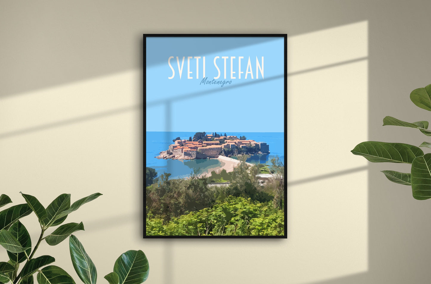 Sveti Stefan Travel Poster