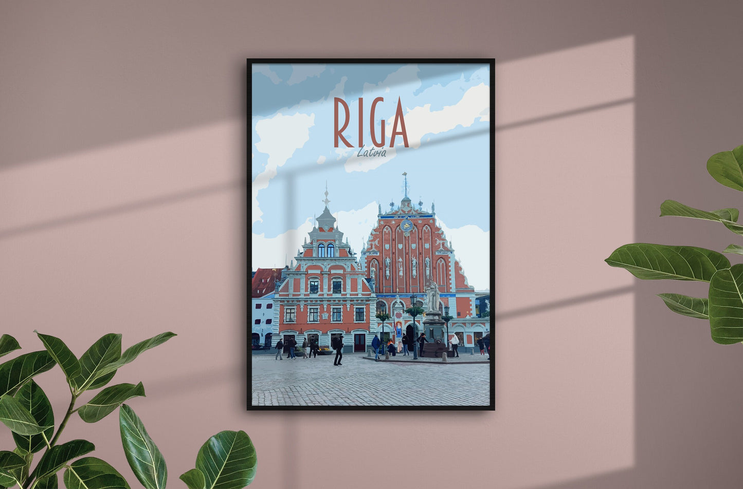 Riga Travel Poster