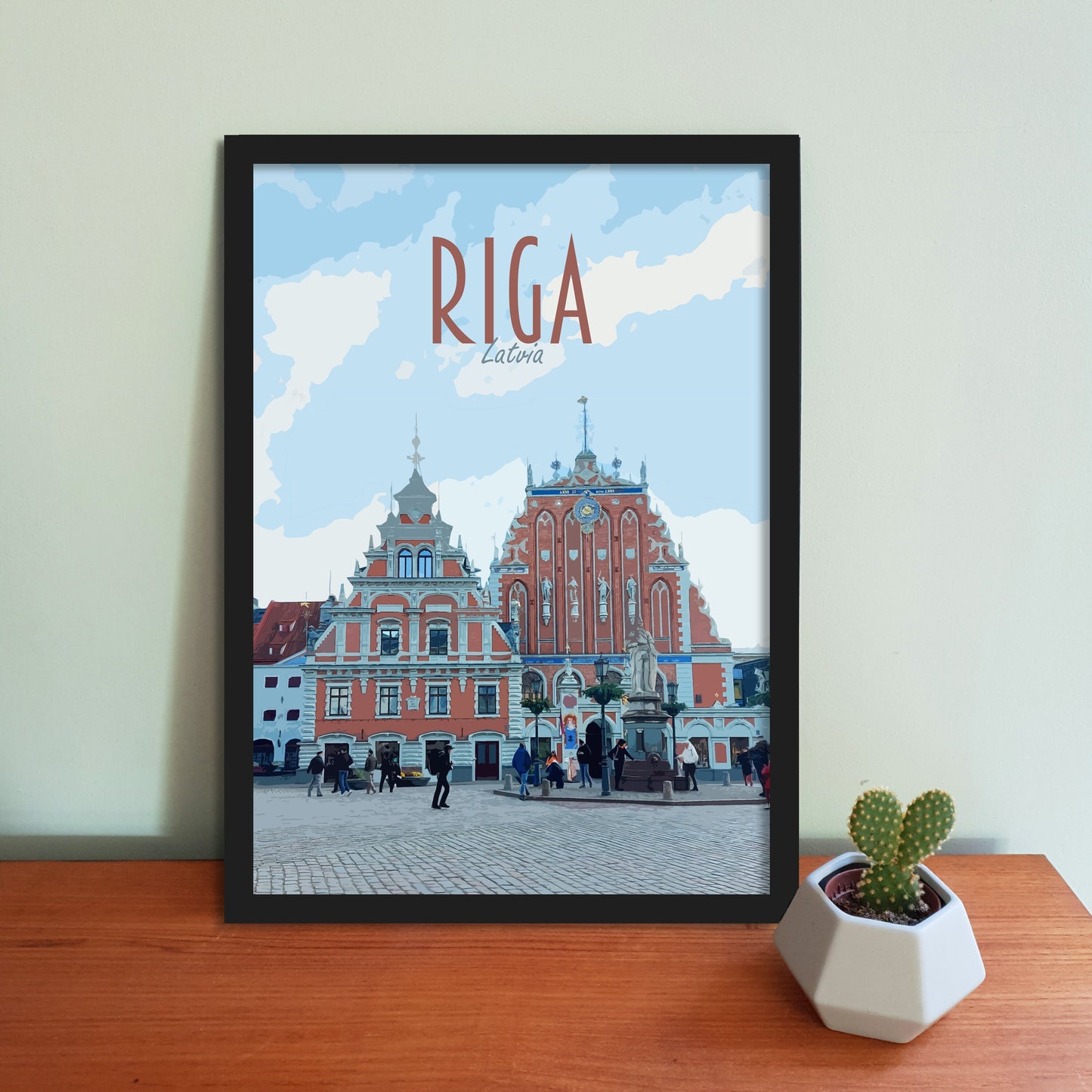 Riga Travel Poster