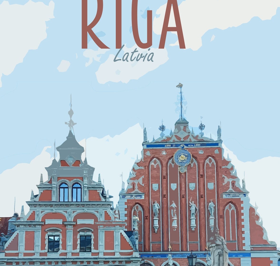 Riga Travel Poster