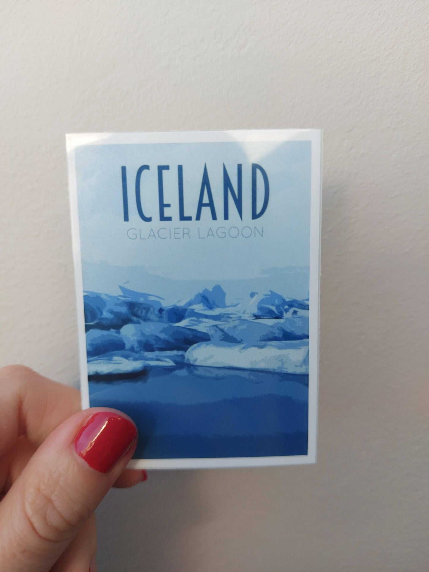 Iceland Poster Sticker