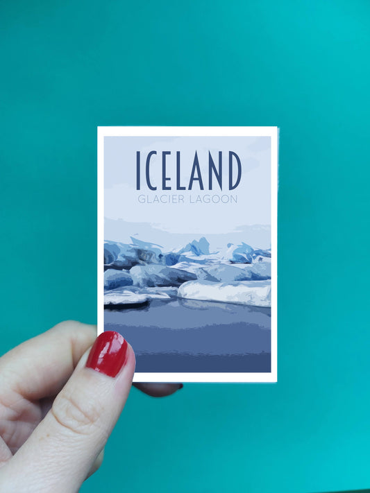 Iceland Poster Sticker