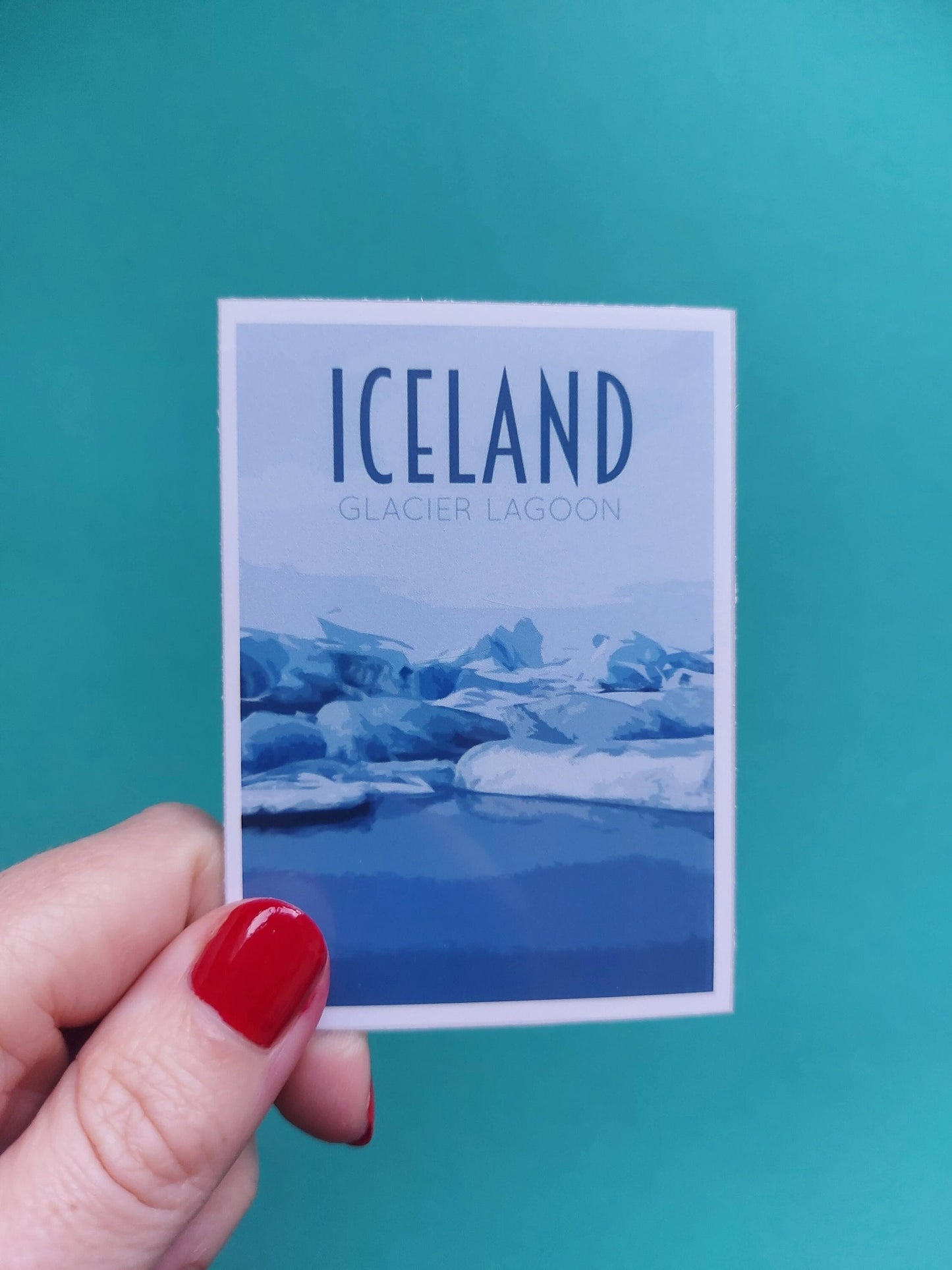 Iceland Poster Sticker