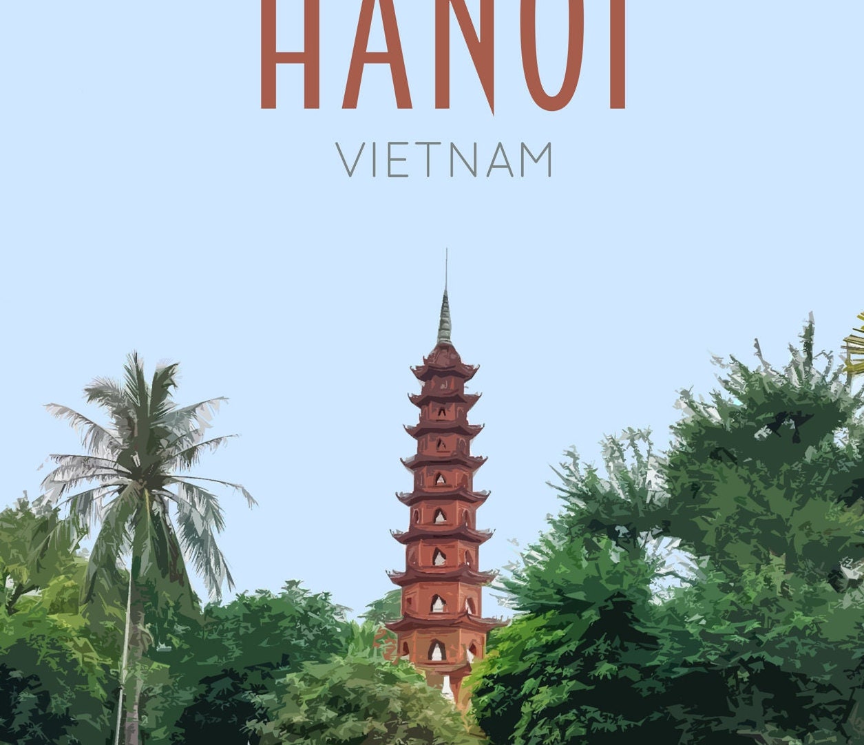 Hanoi Travel Poster