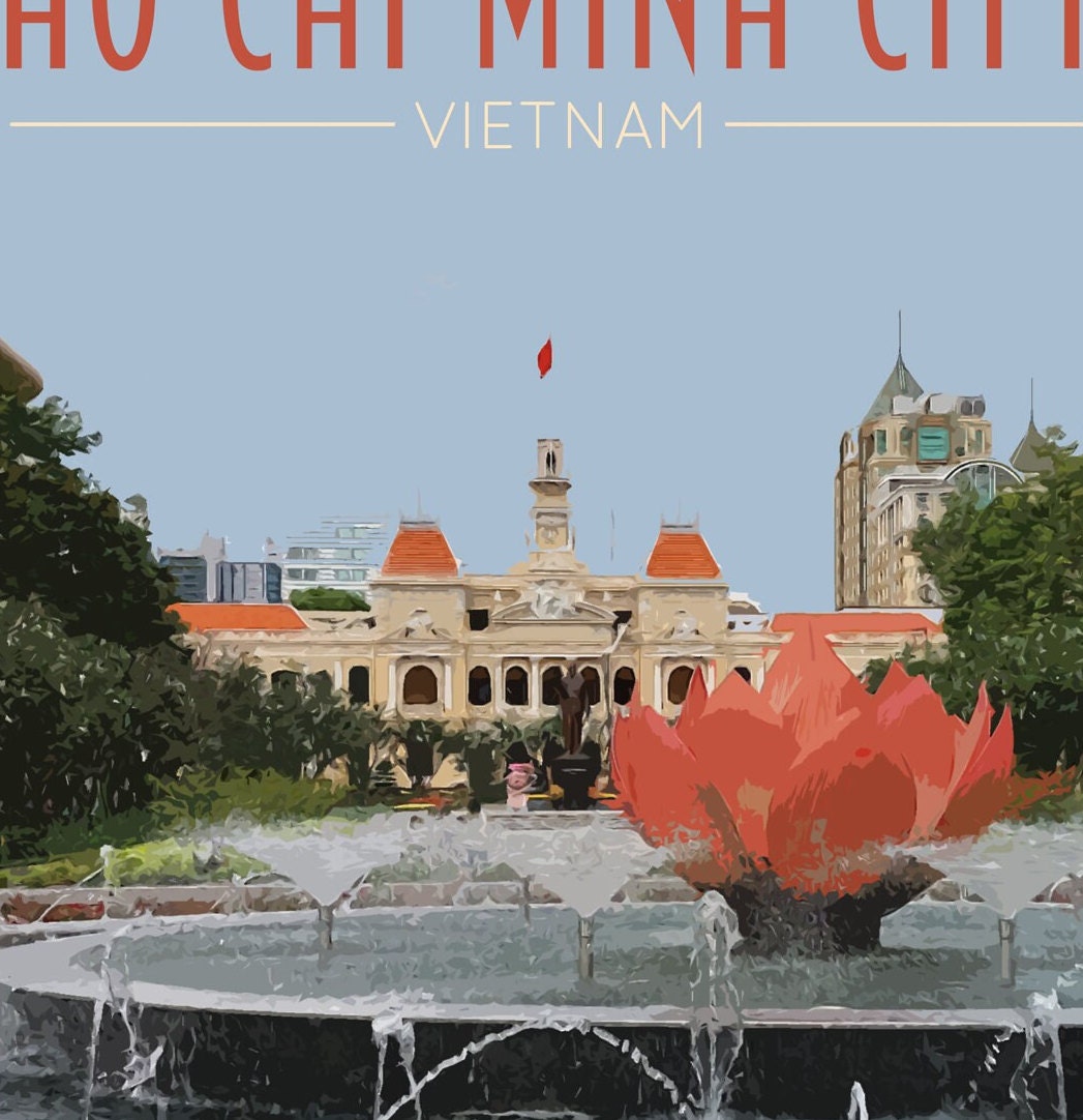 Ho Chi Minh City Travel Poster