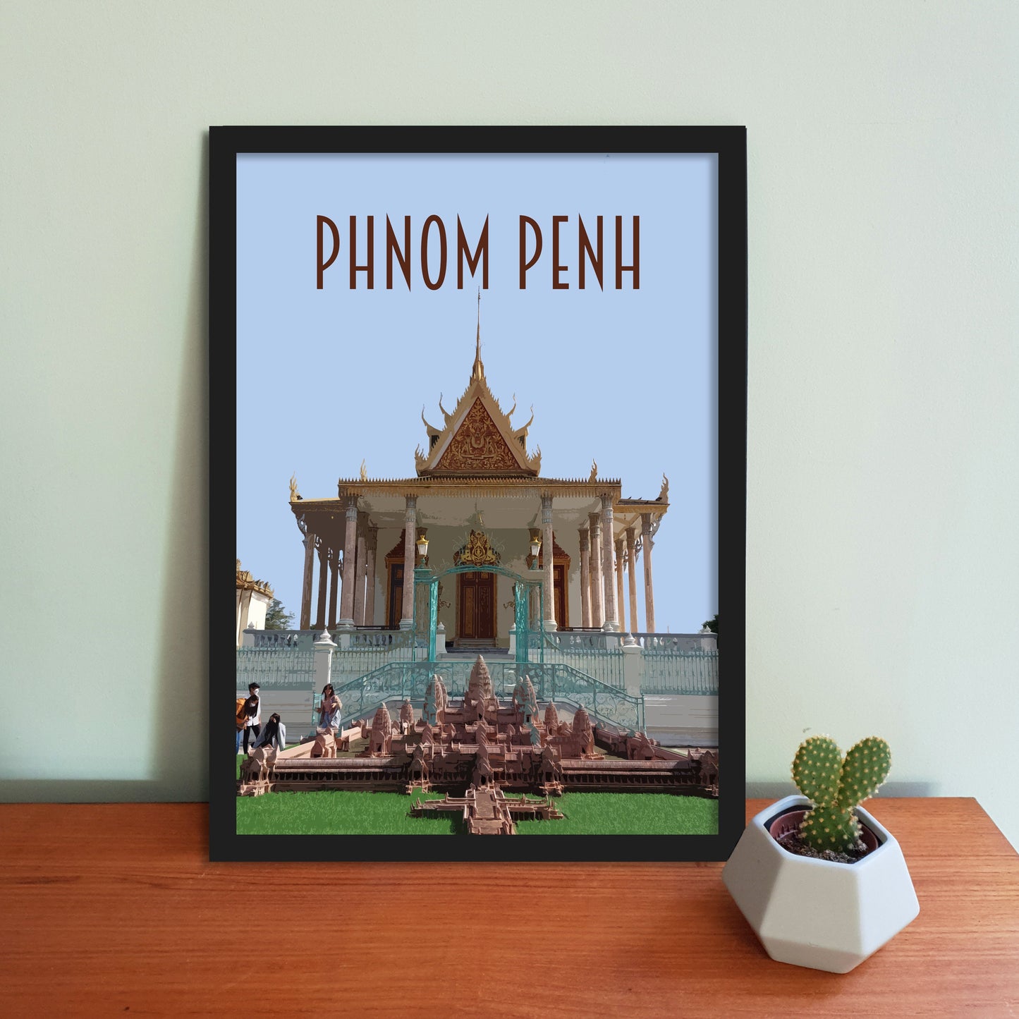 Phnom Penh Travel Poster