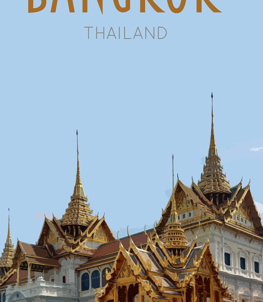 Bangkok Travel Poster
