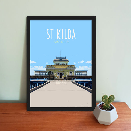 St Kilda Travel Poster