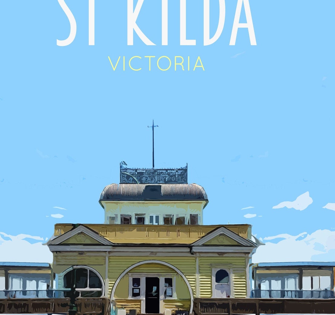 St Kilda Travel Poster