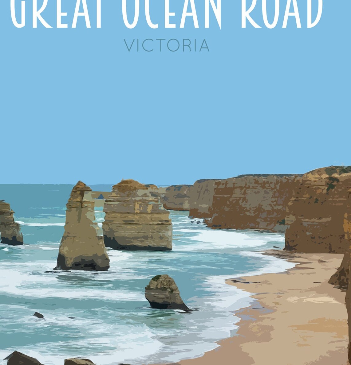 Great Ocean Road Travel Poster