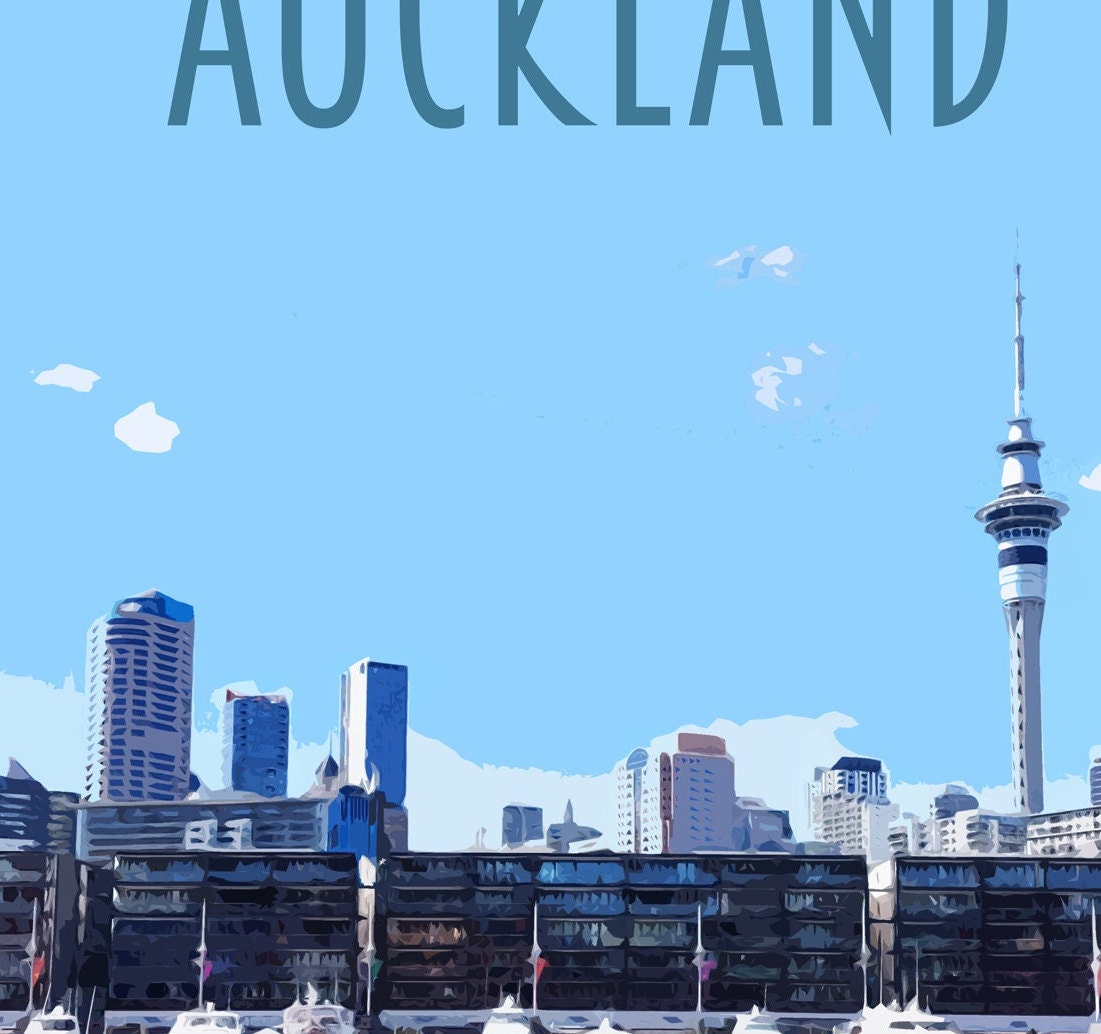 Auckland Travel Poster