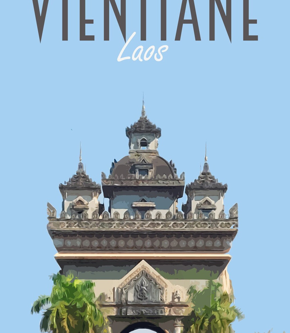 Vientiane Travel Poster