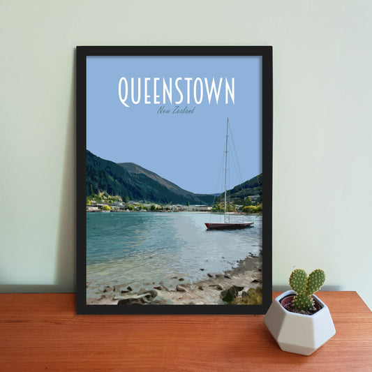 Queenstown Travel Poster