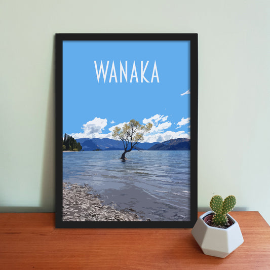 Wanaka Travel Poster