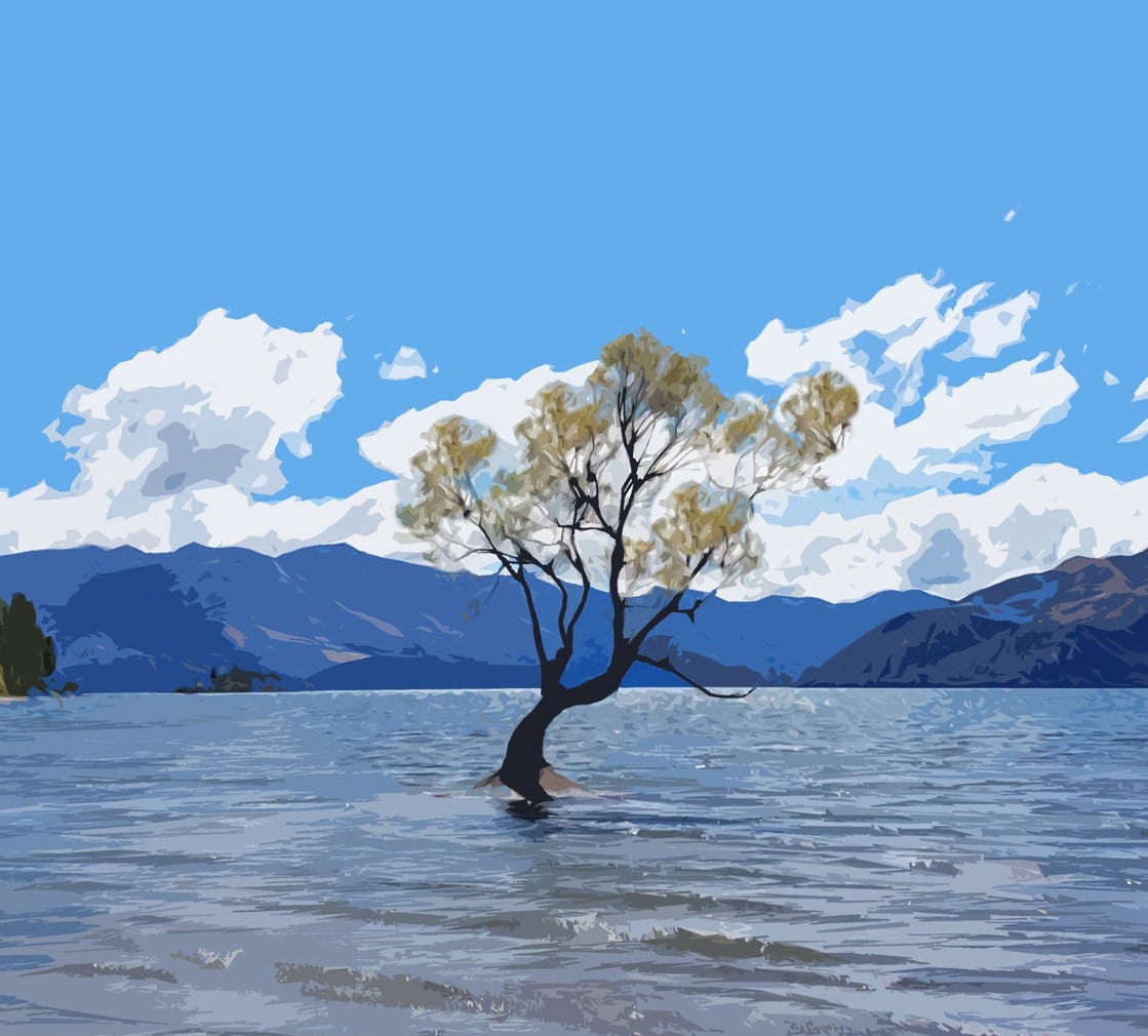 Wanaka Travel Poster