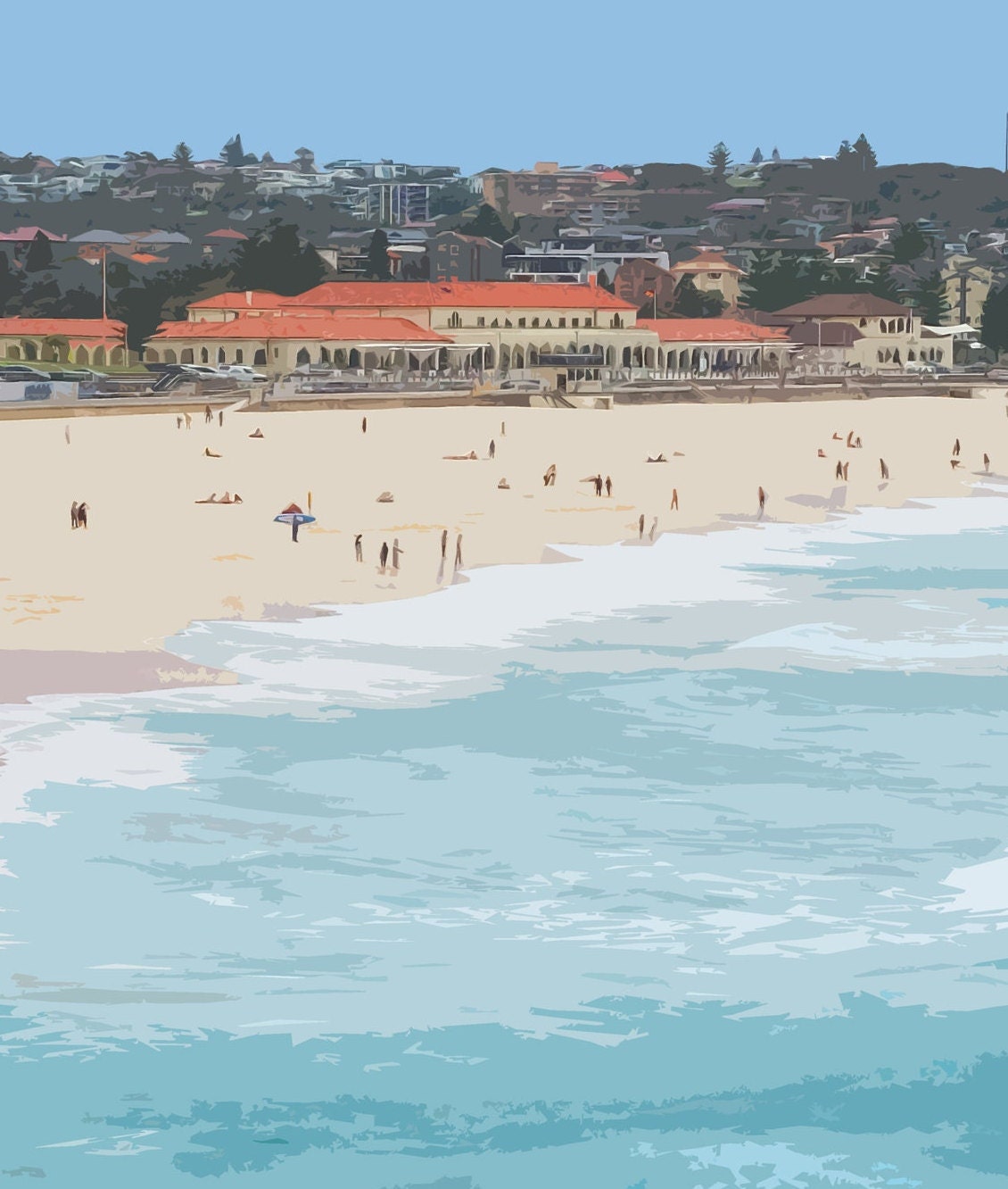 Bondi Beach Travel Poster