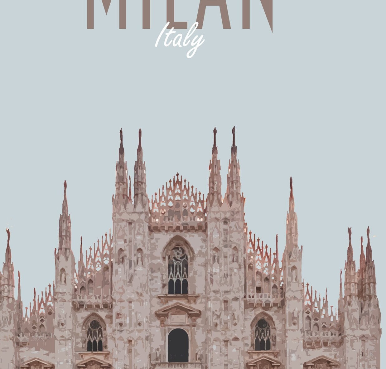 Milan Travel Poster