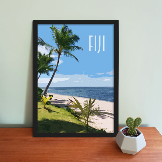 Fiji Travel Poster