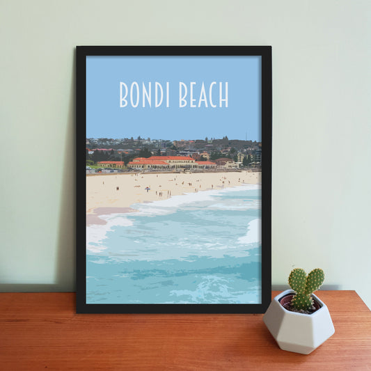 Bondi Beach Travel Poster