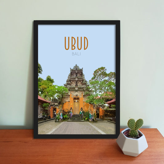 Ubud Travel Poster