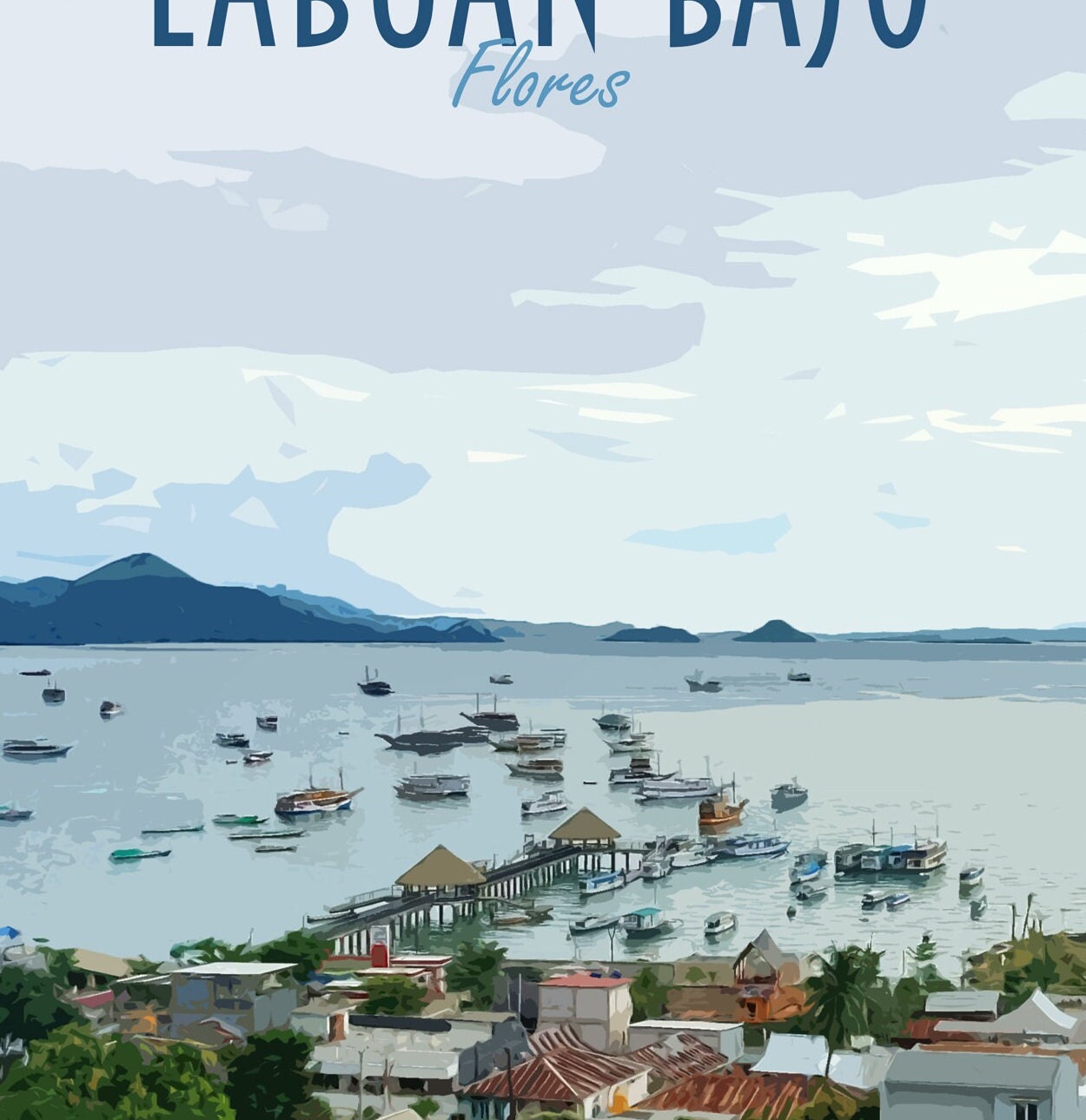 Labuan Bajo Travel Poster