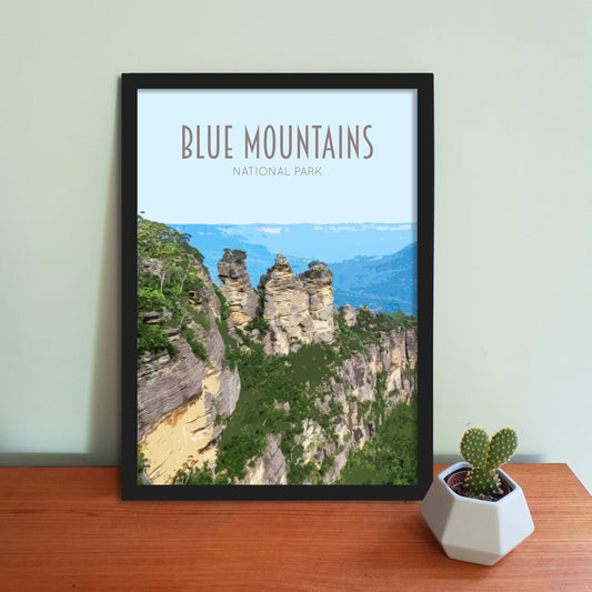 Blue Mountains Travel Poster
