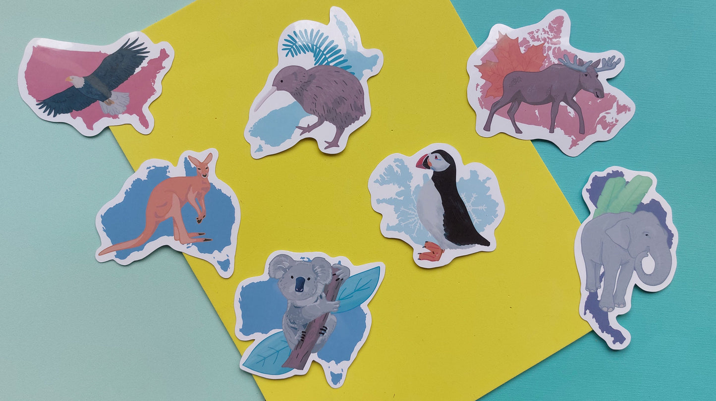 Australia Kangaroo Sticker