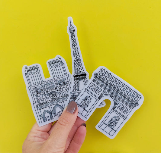 Paris Landmark Stickers
