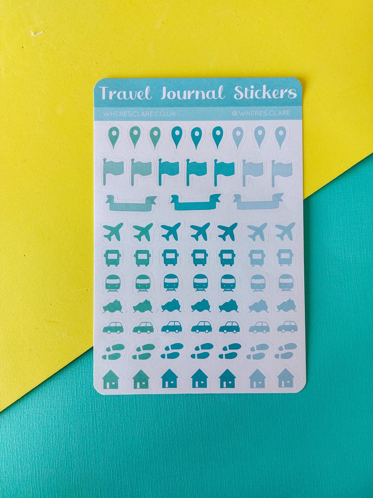 Travel Journal Sticker Sheet