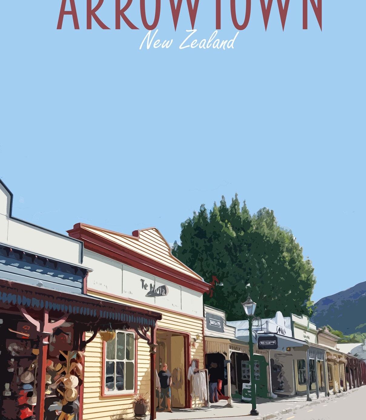 Arrowtown Travel Poster