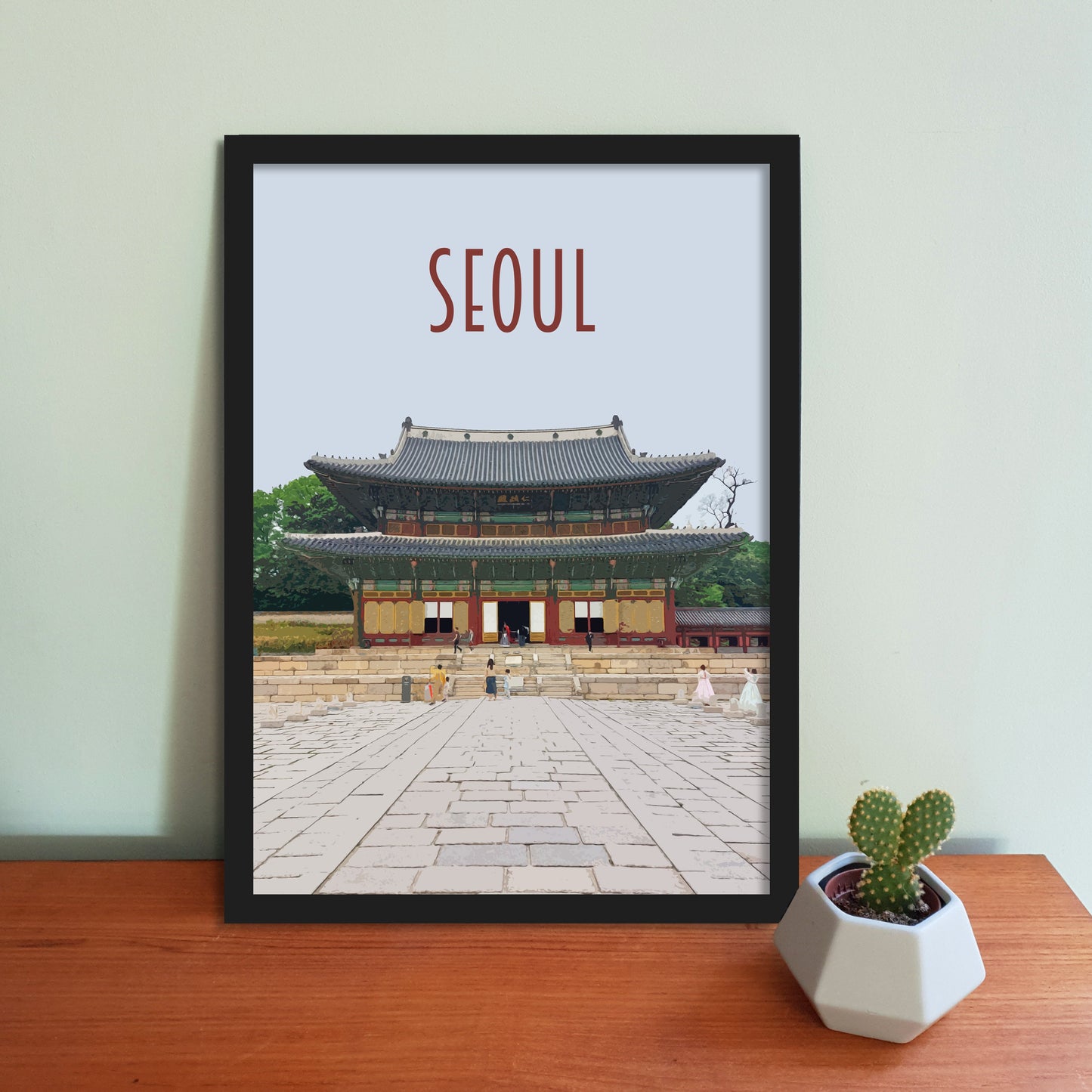 Seoul Travel Poster