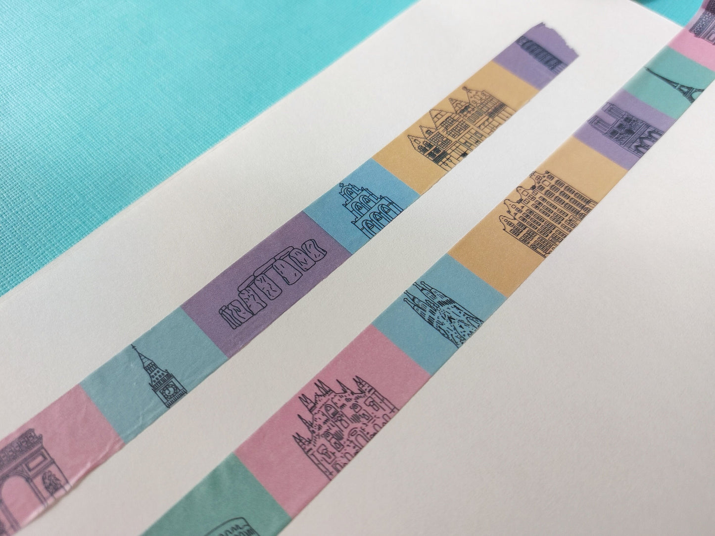 Europe Landmarks Washi Tape (10 metres)