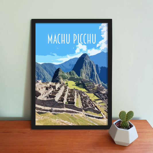 Machu Picchu Travel Poster